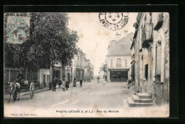 CPA Preuilly-sur-Claise, Rue Du Marché  - Autres & Non Classés