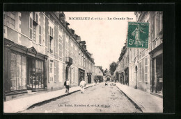 CPA Richelieu, La Grande Rue  - La Riche