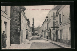 CPA Ligueil, Rue Des Ponts  - Autres & Non Classés