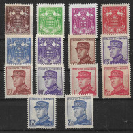 Monaco  N°154/66*.Louis II Et Armoiries. Cote 88€ - Ungebraucht