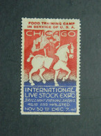 Vignette Poster Stamp International Live Stock Exhibition Chicago Illinois 1918 - Pferde