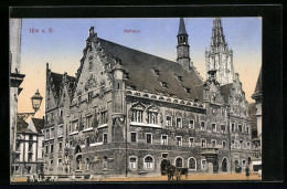 AK Ulm A. D., Rathaus Mit Brunnen  - Ulm