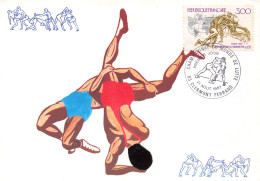 Carte Maximum-Championnat Du Monde De Lutte-Oblitération Clermont Ferrand En 1987    L2886 - Stamps (pictures)