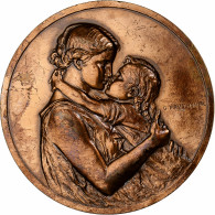 France, Médaille, Mère Et Enfant, Bronze, Prud'homme.G, TTB+ - Andere & Zonder Classificatie