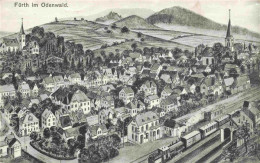 73974289 Fuerth_Odenwald_Hessen Panorama Litho - Sonstige & Ohne Zuordnung