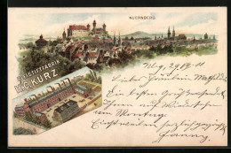 Lithographie Nürnberg, Bleistiftfabrik H.C. Kurz, Panorama  - Nürnberg