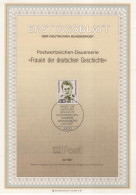 Germany Deutschland 1987-24 Frauen Der Deutschen Geschichte, Elisabeth Selbert, German Politician And Lawyer, Bonn - 1981-1990