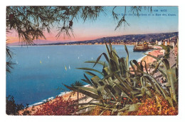 FRANCE // NICE // LE QUAI DES ÉTATS-UNIS ET LA BAIE DES ANGES - Cartas Panorámicas