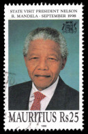 Mauritius 1998 Nelson Mandela Fine Used. - Mauritius (1968-...)