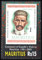 Mauritius 2001 Centenary Of Gandhis Visit To Mauritius Unmounted Mint. - Maurice (1968-...)