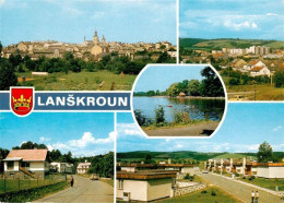 73942764 Lanskroun_Landskron_CZ Pohled Na Mesto Nova Vystavby Koupaliste Albrech - República Checa