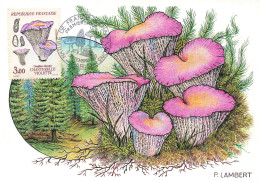 Carte Maximum-Champignons-Chanterelle-Lambert-Oblitération Paris En 1987    L2886 - Briefmarken (Abbildungen)