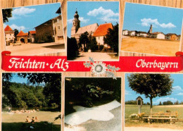 73901587 Feichten Alz Im Rupertiwinkel Kirche Liegewiese Bildstock Feichten Alz - Other & Unclassified