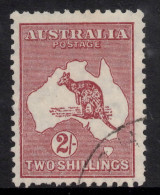 AUSTRALIA 1935  2/- MAROON KANGAROO (DIE II) TYPE (A)  STAMP PERF.12 CofA WMK  SG.134 VFU. - Usados