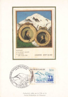 Carte Maximum-Bicentenaire De La Première Ascension Du Mont Blanc-Oblitération Chamonix En 1986    L2885 - Briefmarken (Abbildungen)