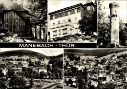 Riesen CPA Manebach Ilmenau Thüringen, Goethehäuschen, FDGB Erholungsheim Freundschaft, Aussichtsturm - Altri & Non Classificati