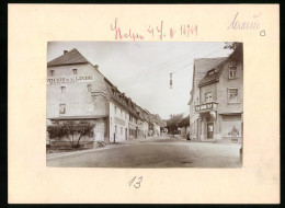 Fotografie Brück & Sohn Meissen, Ansicht Stolpen I. S., Gasthaus Zur Linde In Der Dresdnerstrasse  - Orte