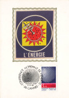 Carte Maximum-Conférence De L'énergie-Oblitération Cannes En 1986    L2885 - Francobolli (rappresentazioni)