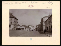 Fotografie Brück & Sohn Meissen, Ansicht Warnsdorf I. B., Portamt In Der Rathausstrasse  - Orte