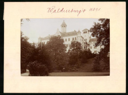 Fotografie Brück & Sohn Meissen, Ansicht Waldenburg, Blick Zum Schloss  - Lieux