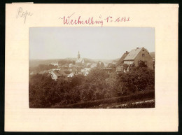 Fotografie Brück & Sohn Meissen, Ansicht Wechselburg, Panorama Mit Kirche  - Places
