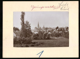 Fotografie Brück & Sohn Meissen, Ansicht Geringswalde, Ortsansicht Mit Kirche  - Places
