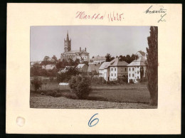 Fotografie Brück & Sohn Meissen, Ansicht Hartha, Kirche & Wohnhäuser Im Ort  - Orte