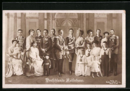 AK Deutschlands Kaiserhaus Mit Kaiser Wilhelm II.  - Case Reali