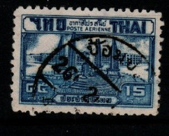 Thailand Cat 306  1942 Air Mail 3rd Issue, 15 Sat Blue,used - Thailand