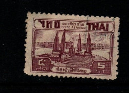 Thailand Cat 304  1942 Air Mail 3rd Issue, 5 Sat Purple,used - Thailand