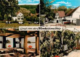 73862866 Merkenfritz Hirzenhain Restaurant Pension Henkelsmuehle Gastraum Garten - Autres & Non Classés