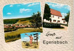 73862861 Egensbach Mittelfranken Panorama Gasthof Zum Stillen Baechlein Egensbac - Sonstige & Ohne Zuordnung