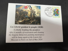 3-5-2023 (4 Z 2) France Louvres Museum Hung Again The Famous Eugène Delacoix Painting "Liberty Leading The Peoples" - Altri & Non Classificati