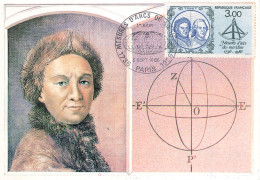 Carte Maximum-Mesures D'Arcs De Méridien-Oblitération Paris En 1986    L2885 - Postzegels (afbeeldingen)