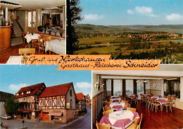 73862806 Herleshausen Gasthaus Fleischerei Schneider Gastraum Panorama Herleshau - Autres & Non Classés