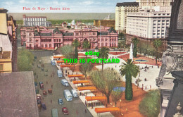 R591966 Plaza De Mayo. Buenos Aires. Impreso En La Argentina. Terley. Mayo Park. - Monde