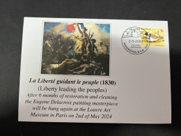 3-5-2023 (4 Z 2) France Louvres Museum Hung Again The Famous Eugène Delacoix Painting "Liberty Leading The Peoples" - Sonstige & Ohne Zuordnung