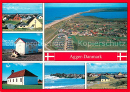 73626864 Agger Teilansichten Kirche Fliegeraufnahme Agger - Denemarken