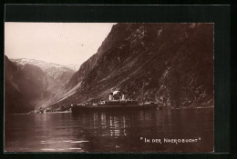 AK Passagierschiff MS Monte-Sarmiento In Der Naerobucht  - Steamers