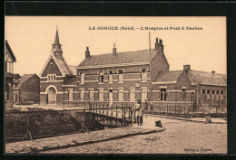 CPA La Gorgue, L`Hospice Et Pont à Veches  - Otros & Sin Clasificación