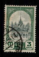 Thailand Cat 299 1941 Rama VIII,King Ananda Mahidol,3B Grey Green,used - Tailandia