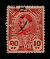 Thailand Cat 293 1941 Rama VIII,King Ananda Mahidol,10 Sat Red,used - Tailandia