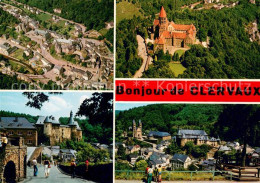 73626177 Clervaux Vue Aerienne Abbaye Chateau Point De Vue - Sonstige & Ohne Zuordnung