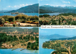 73626136 Krumpendorf Woerthersee Panorama Fahrgastschiff Fliegeraufnahmen Krumpe - Altri & Non Classificati