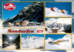 73626105 Mandarfen Pitztal St Leohnhard Skifahrer Panorama Bergstation Mandarfen - Autres & Non Classés