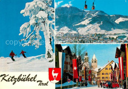 73625976 Kitzbuehel Tirol Mit Hahnenkamm Hauptstrasse Kitzbuehel Tirol - Other & Unclassified