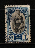 Thailand Cat 254 1928 Rama VII ,King Prajadhipok, 1B Blue-black, Used - Thailand