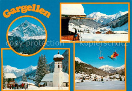 73625919 Gargellen Vorarlberg Panorama Dorfpartie Kirche Sessellift Gargellen Vo - Sonstige & Ohne Zuordnung