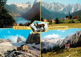 73625918 Gosau Oberoesterreich Gosausee Mit Hohem Dachstein Ortspartie Gosaukamm - Autres & Non Classés