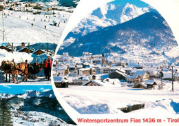 73625888 Fiss Tirol Panorama Skipiste Pferdeschlitten Fiss Tirol - Autres & Non Classés